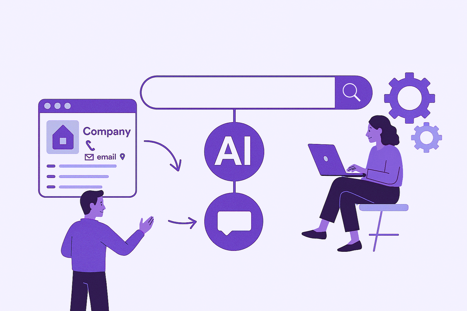 Software search interface mockup showing search functionality